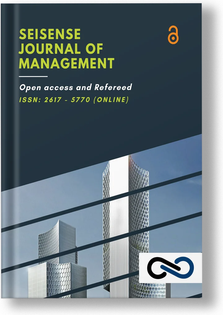 Cover of SEISENSE Journal of Management